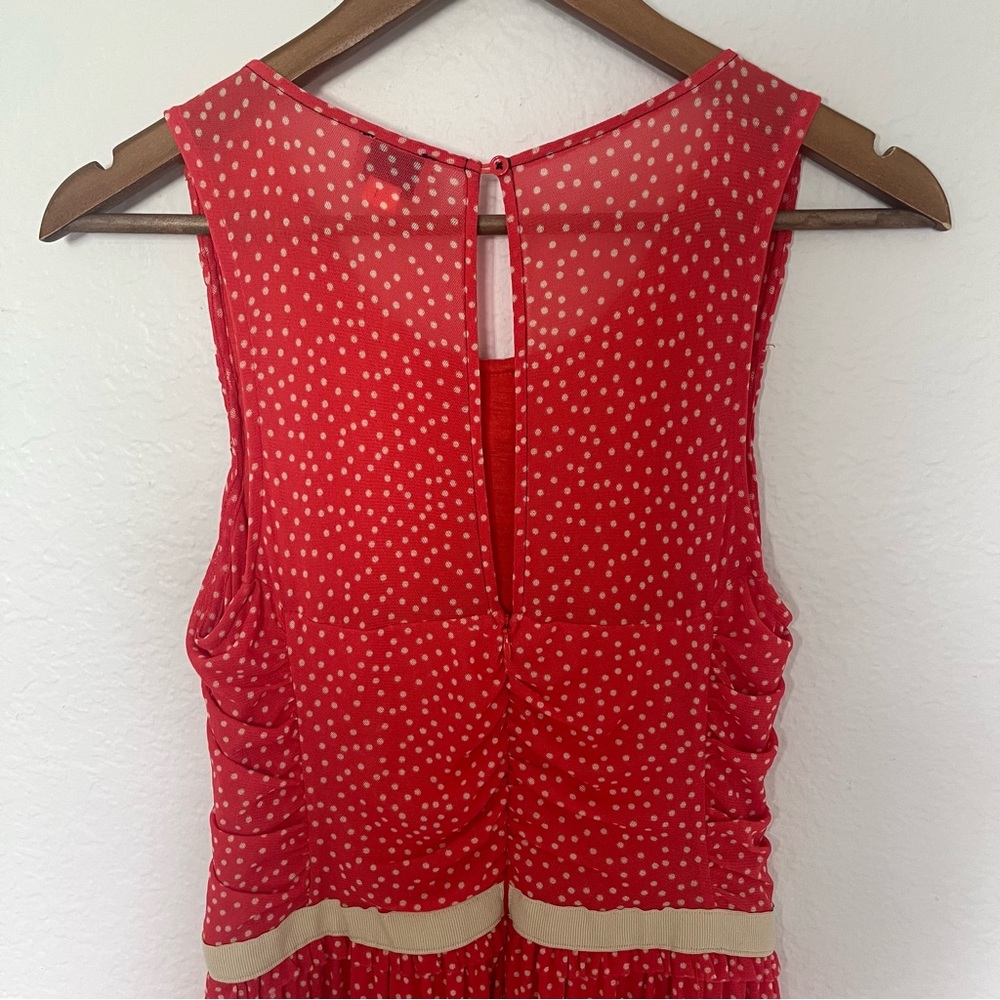 Anthropologie Postage Stamp Smocked Bodice Dress Size Small - Picture 9 of 10